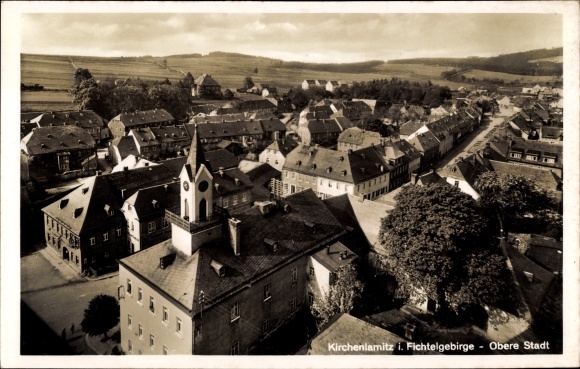 Ak Kirchenlamitz in het Fichtelgebergte in Opper-Franken, bovenstad
