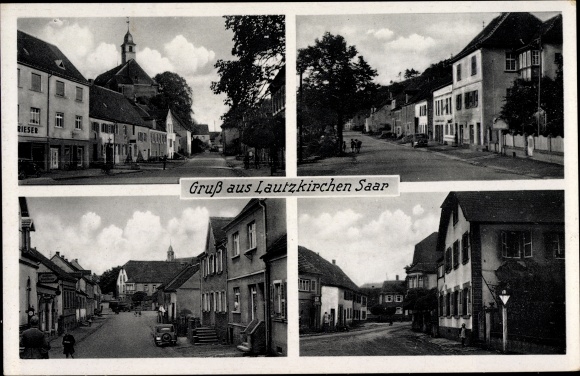 PC Lautzkirchen Blieskastel in Saarland, street parts, hairdresser Bernh. Black