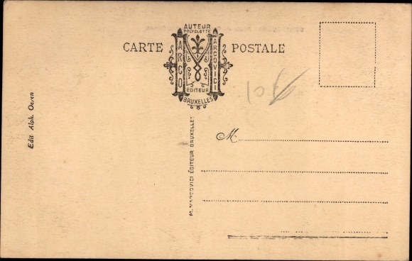 Postcard Bon Secours Bonsecours Péruwelz Hennegau, Route de Condé