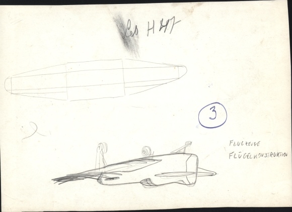 Photo aircraft, wing construction