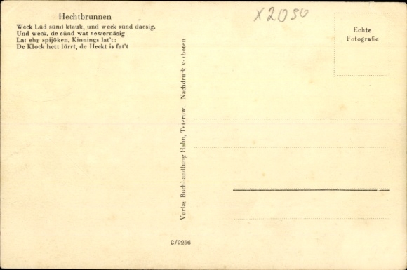Postcard Teterow in Mecklenburg, Hechtbrunnen