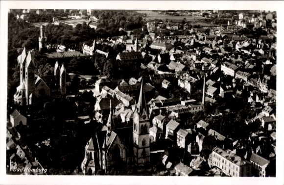 Postcard Bad Homburg vor der Höhe Hessen, aerial photograph