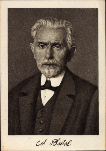 KP August Bebel, założyciel SDAP, ruch robotniczy, portret