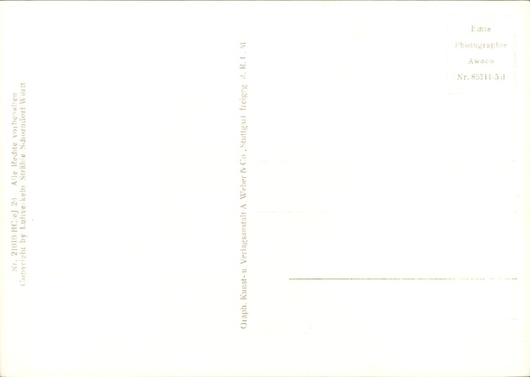 Postcard Gingen an der Fils, aerial photograph
