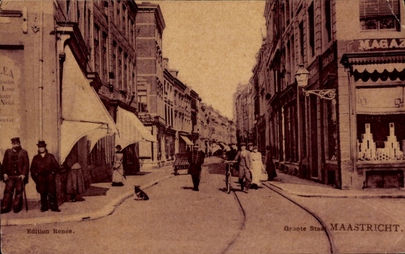 Postcard Maastricht Limburg Netherlands, Groote Straat