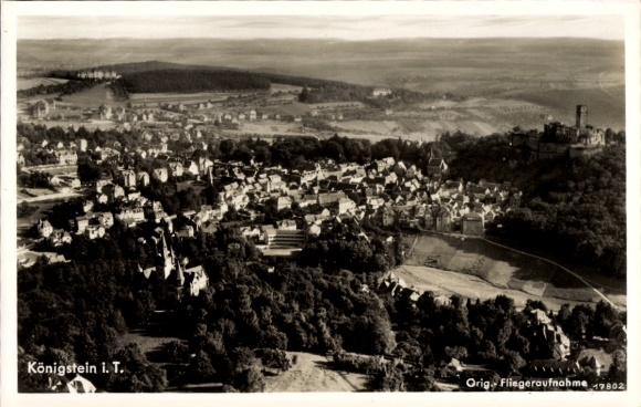Postcard Königstein im Taunus, aerial photograph