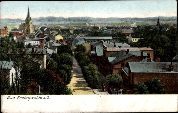 Postcard Bad Freienwalde an der Oder, cityscape
