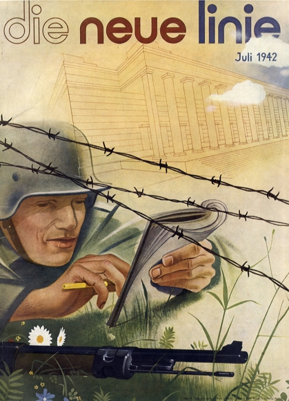 bauhaus die neue linie. Juli 1942 Umschlag Hellmuth Hollnagel