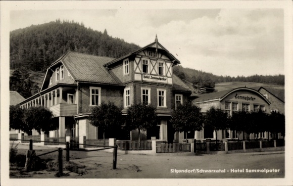 Ak Sitzendorf in Thüringen, Schwarzatal, Hotel Semmelpeter
