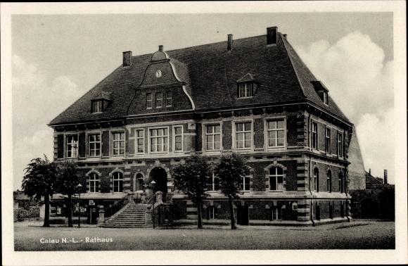 Ak Calau in Neder-Lausitz, gemeentehuis