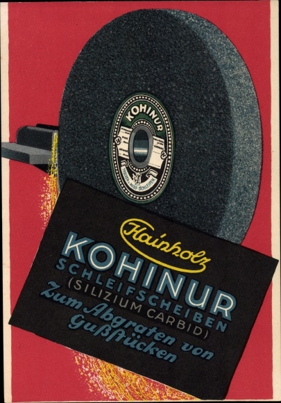 PC Hainholz Hanover, advertising, Kohinur, grinding wheels