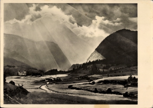Artist PC Frank, Hans, sun rays and clouds, HDK 401