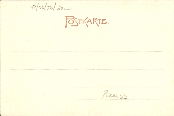 Postcard Prince Heinrich XXII Reuss ä.L., Princess Ida, Hereditary Prince Heinrich XXIV, Princess Emma, Hermine