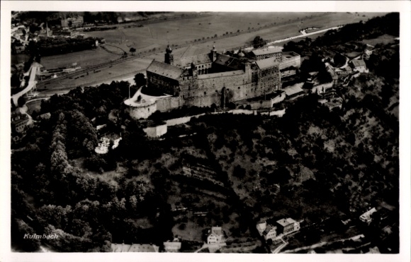 Postcard Kulmbach in Upper Franconia, aerial photo
