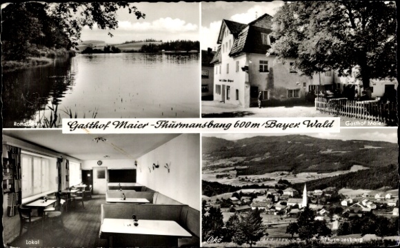 Ak Tittling im Dreiburgenland Niederbayern, Gasthof Maier, Thurmansbang, Bayer Wald, Natur, Lokal