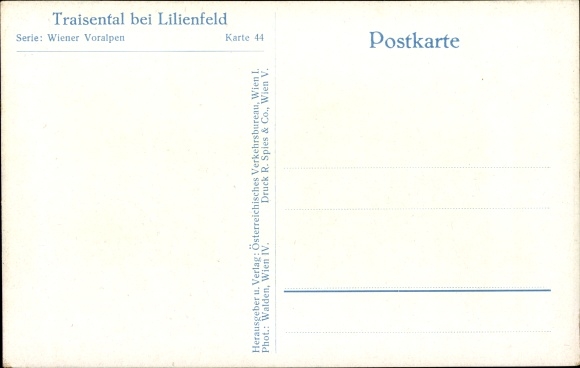 Postcard Lilienfeld in Lower Austria, Traisental, Winter, Vienna Prealps