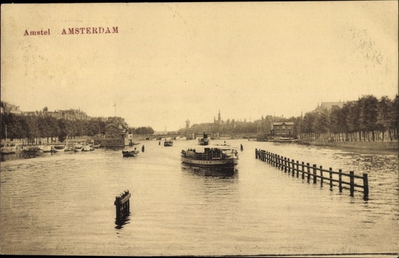 KP Amsterdam Holandia Północna Holandia, Amstel, parowiec