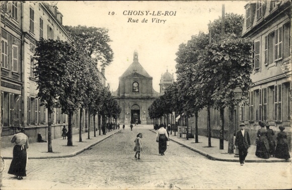 Postcard Choisy le Roi Val de Marne, Rue de Vitry