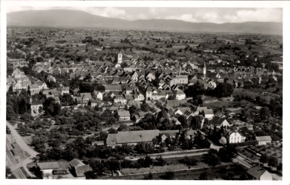 Ak Endingen am Kaiserstuhl, Fliegeraufnahme