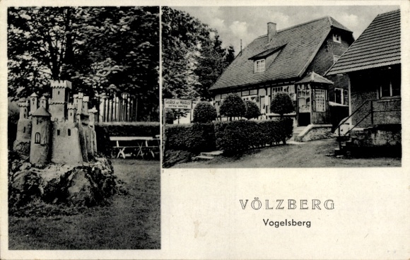 Ak Völzberg Birstein in Hessen, Gastwirtschaft Pension zur Waldlust