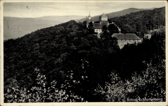 Ansichtkaart Attendorn in het Sauerland, kasteel Schnellenberg