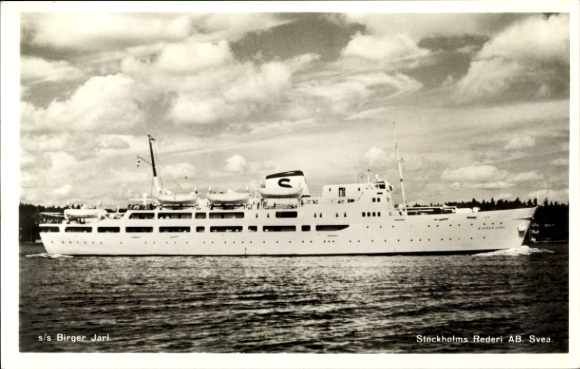 Ak Stoom boot SS Birger Jarl, Stockholms Rederi Ab Svea