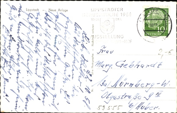 Postcard Lippstadt in Westphalia, New Complex, Houses