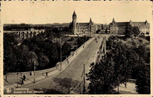 PC Luxembourg Luxembourg, Avenue et Pont Adolphe