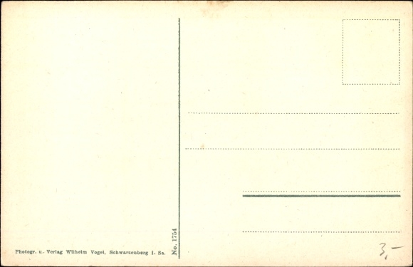 Postcard Schwarzenberg in the Erzgebirge of Saxony, Mei Schwarzenbarg, Panorama