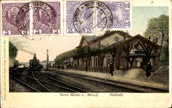 Ak Nové Město nad Metují Neustadt an der Mettau Reg