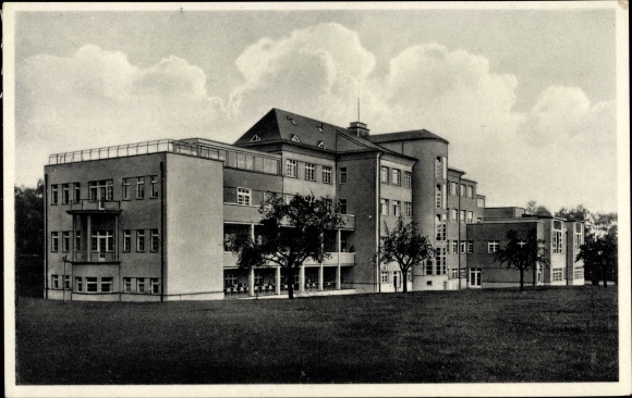 Postcard Coswig in Saxony, Heilstätte Lindenhof Klinik