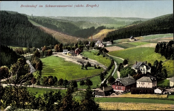 Ak Breitenhof Breitenbrunn in het Ertsgebergte, Schwarzwassertal