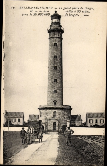 Postcard Belle Ile en Mer Morbihan, lighthouse
