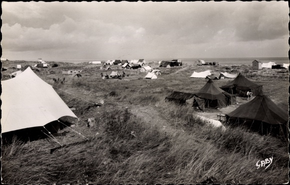 Ak Courseulles Calvados, Terrain du Camping