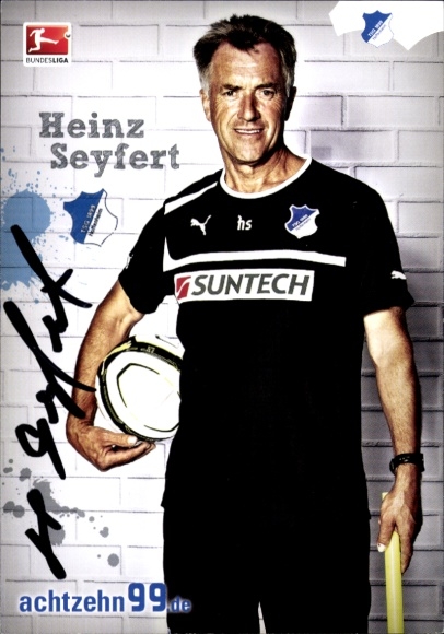 Autogrammkarte Zeugwart und Betreuer Heinz Seyfert, TSG 1899 Hoffenheim, Autogramm