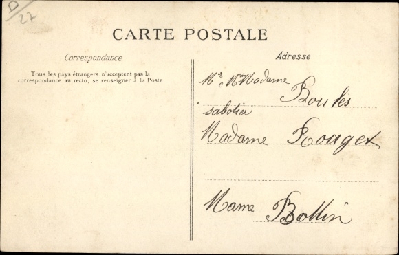 Postcard Damville Eure, Panorama West