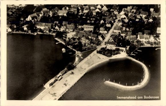Ak Immenstaad am Bodensee, Fliegeraufnahme