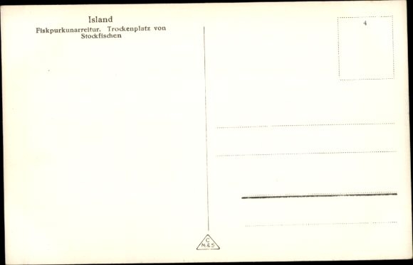 Ak Island, Trockenplatz, Stockfische