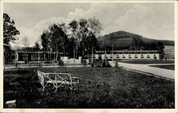 Postcard Schondra in Lower Franconia, Reich Labor Service, RAD Department Megingaud of Mainfranken, 7/283
