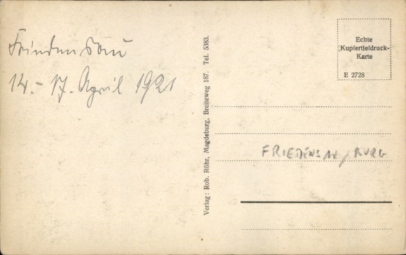 Postcard Friedensau Möckern in Saxony Anhalt, Panorama