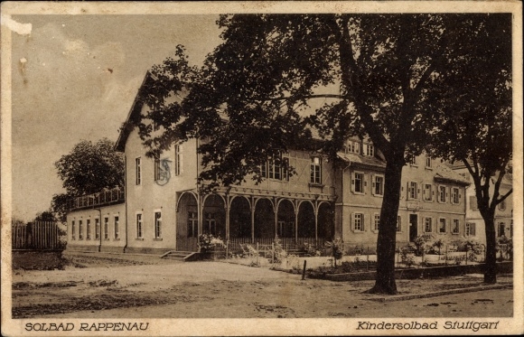 Postcard Bad Rappenau in Baden, children&#39;s saltwater pool in Stuttgart
