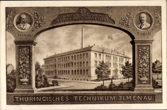 Passepartout PC Ilmenau, Thuringian Technical Center, Jentzen, Schmidt in portrait