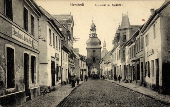 Ak Hettstedt im Südharz, Straße, Gebäude, Salgertor,  Architektur