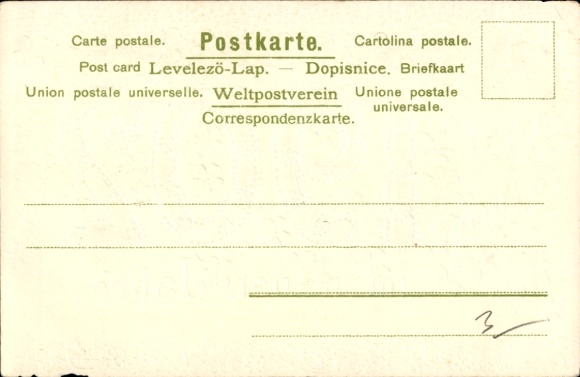 Embossed Chromo-Litho Congratulations New Year 1902, violets, lucky clover