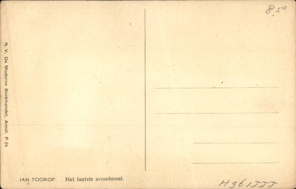 Artist PC Toorop, Jan, Het laatste avondmaal