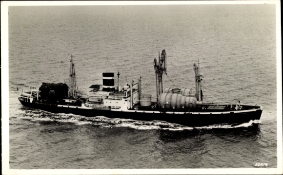 Postcard steamer MS Delft, KNSM