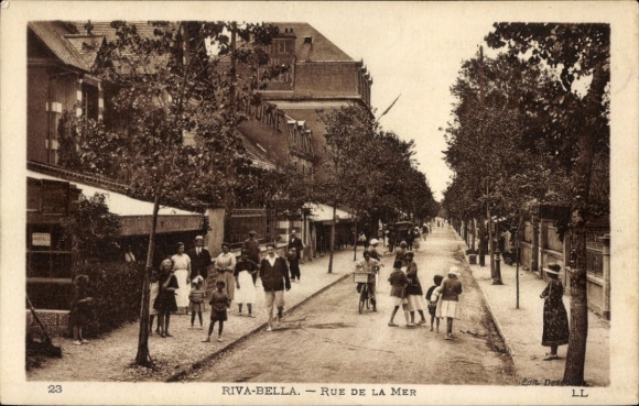 Postcard Riva Bella Calvados, Rue de la Mer