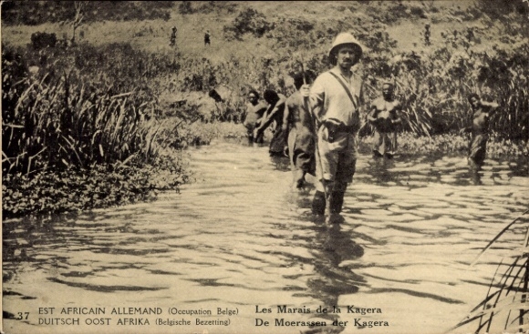 Ganzsachen Ak Tansania, The Kagera Marshes