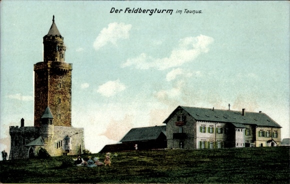 Postcard Schmitten im Taunus Hessen, Feldbergturm