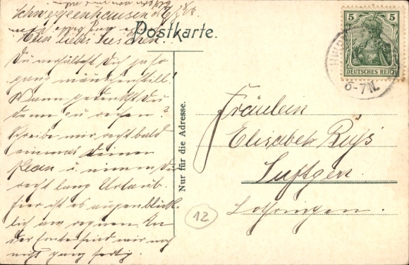 Postcard Schweppenhausen in the Palatinate, total view, Gasthaus zur Pfalz